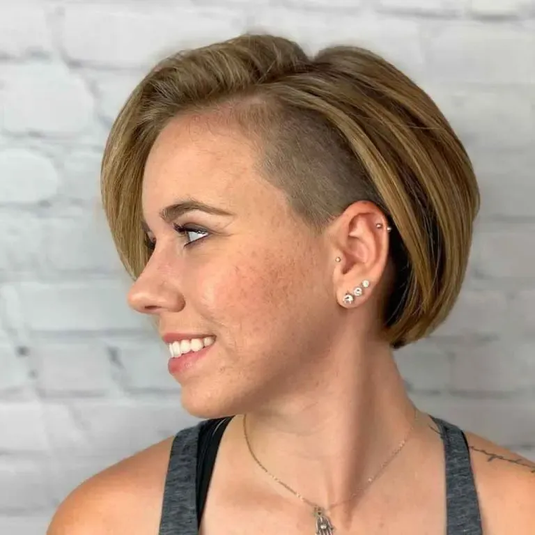 Asymmetrical Undercut Bob