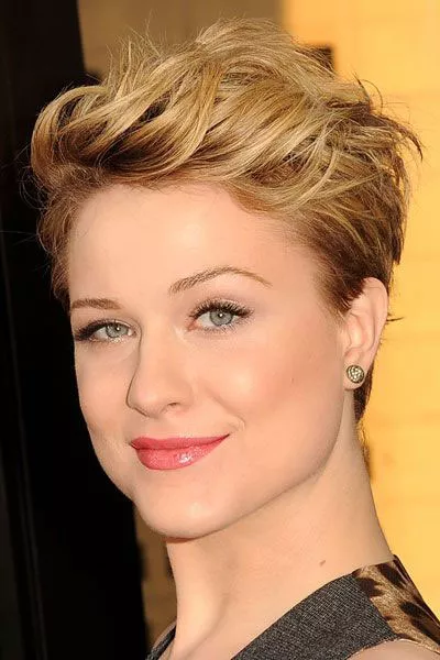 Golden Tousled Pixie with Subtle Waves