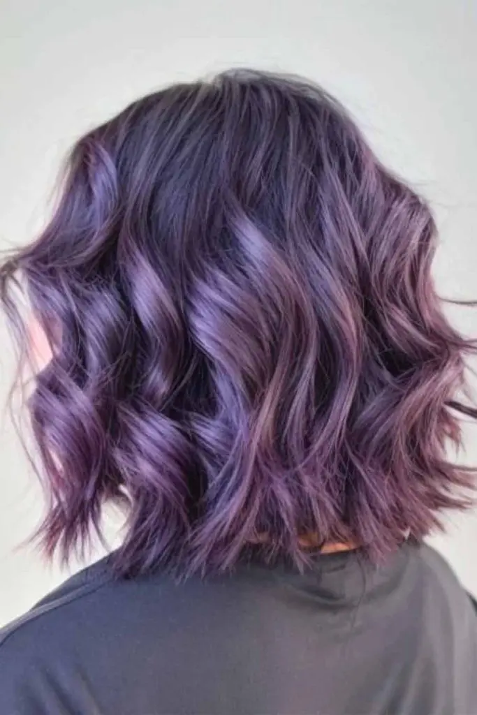 Mystic Wavy Purple Bob