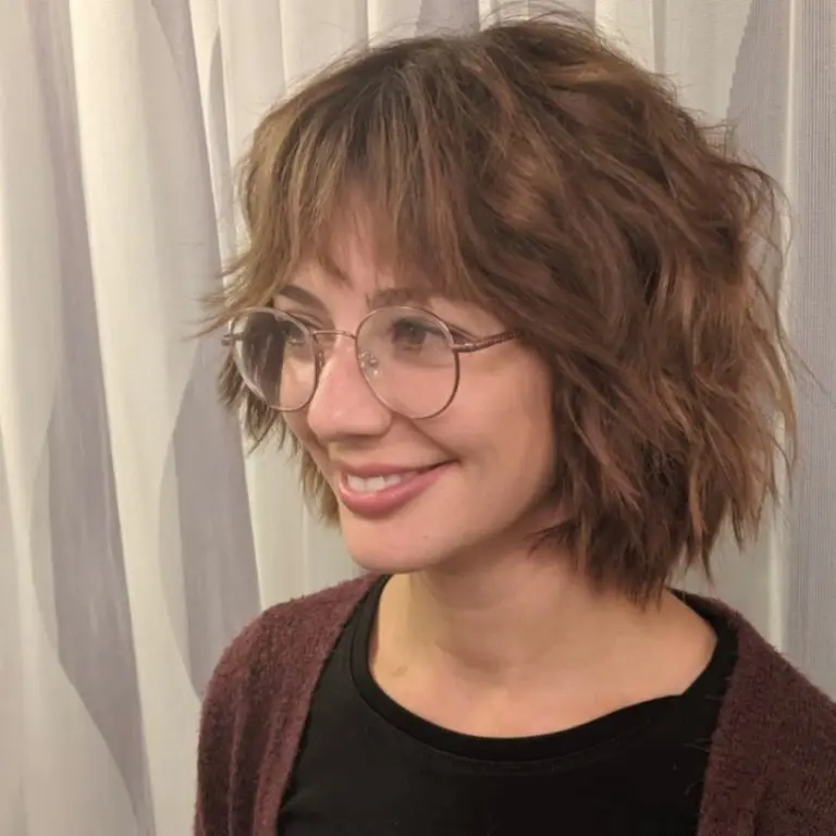 Soft Textured Bob Shag