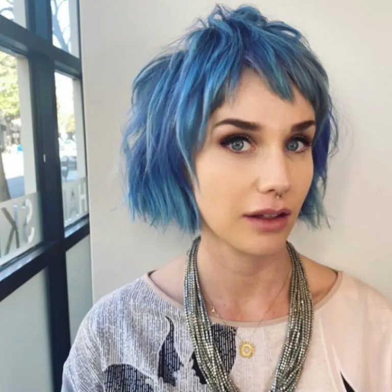 Electric Blue Choppy Shag