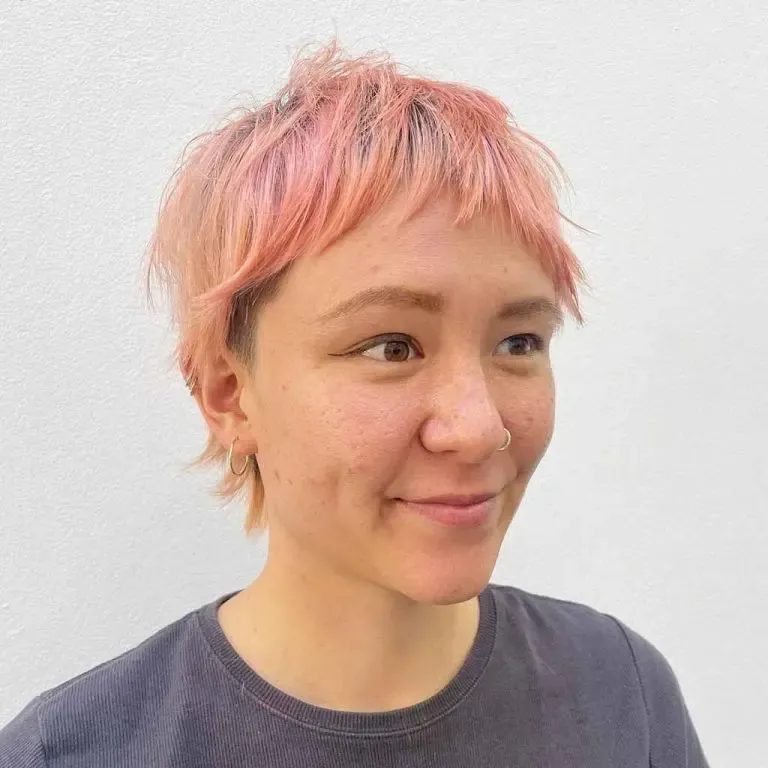 Rosy Tousle Wolf Cut