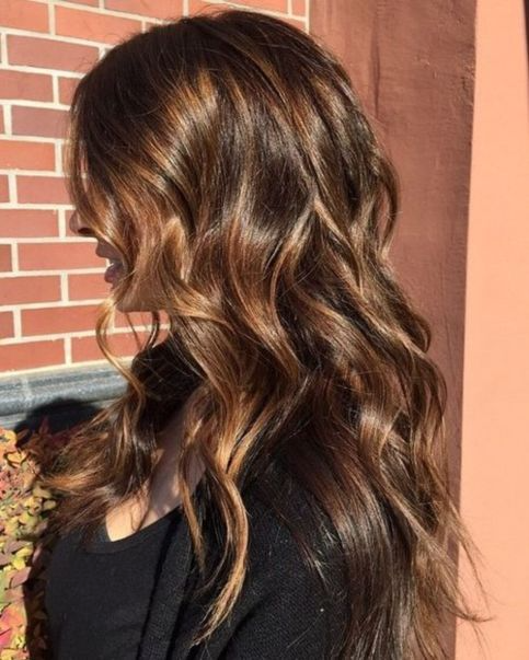 Golden Caramel Waves