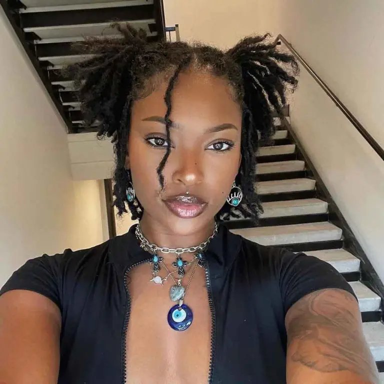 Crown of Sleek Micro Locs