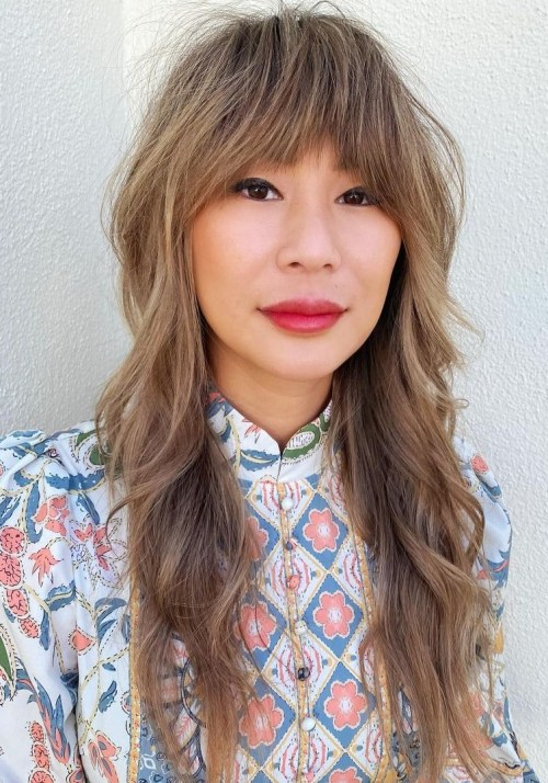 Golden Flick Wolf Cut