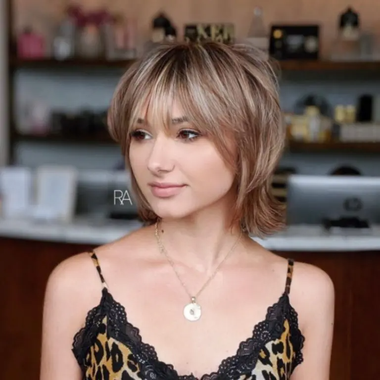 Soft Caramel Feathered Shag