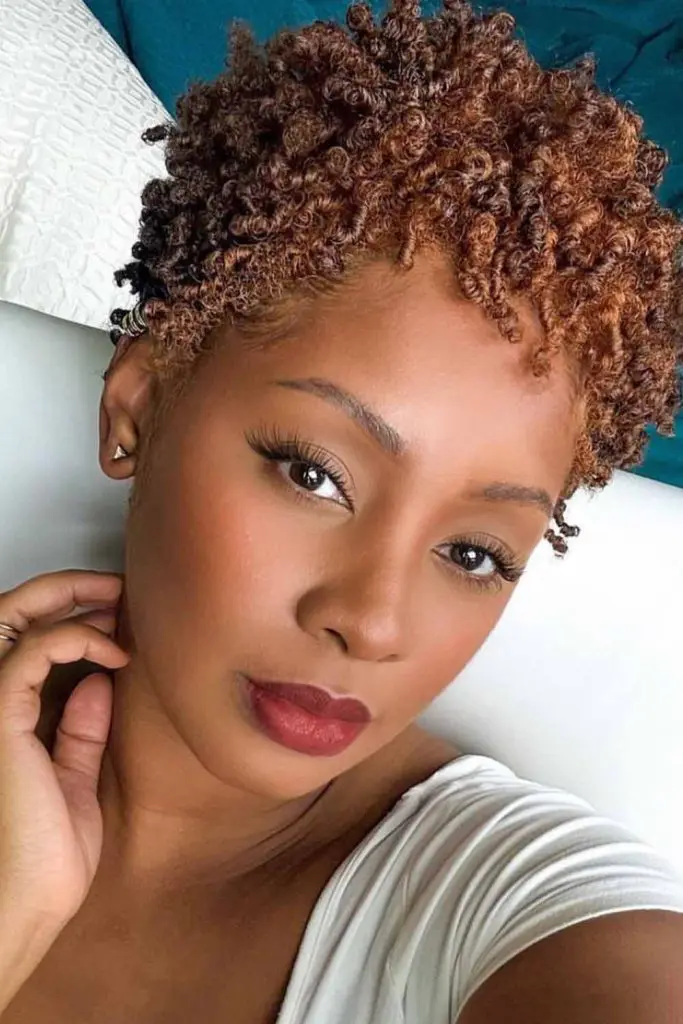 Bold Defined Curls Pixie