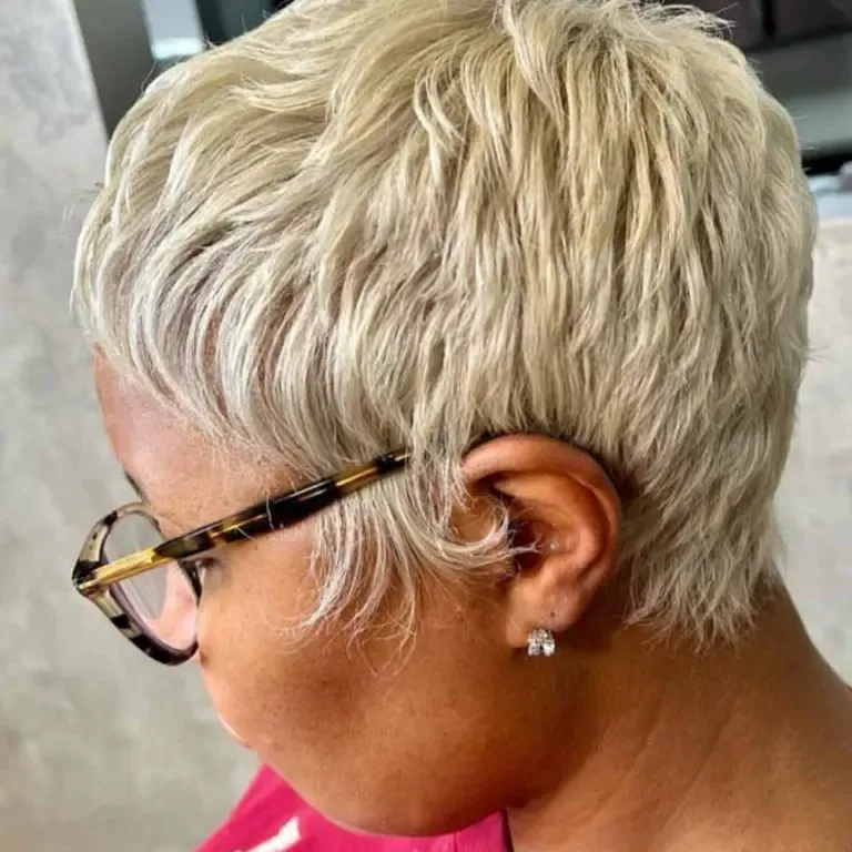 Elegant Platinum Pixie with Textured Layers