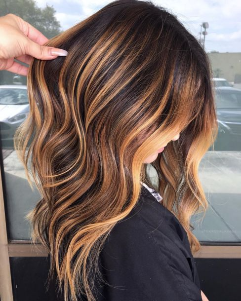 Radiant Caramel Waves
