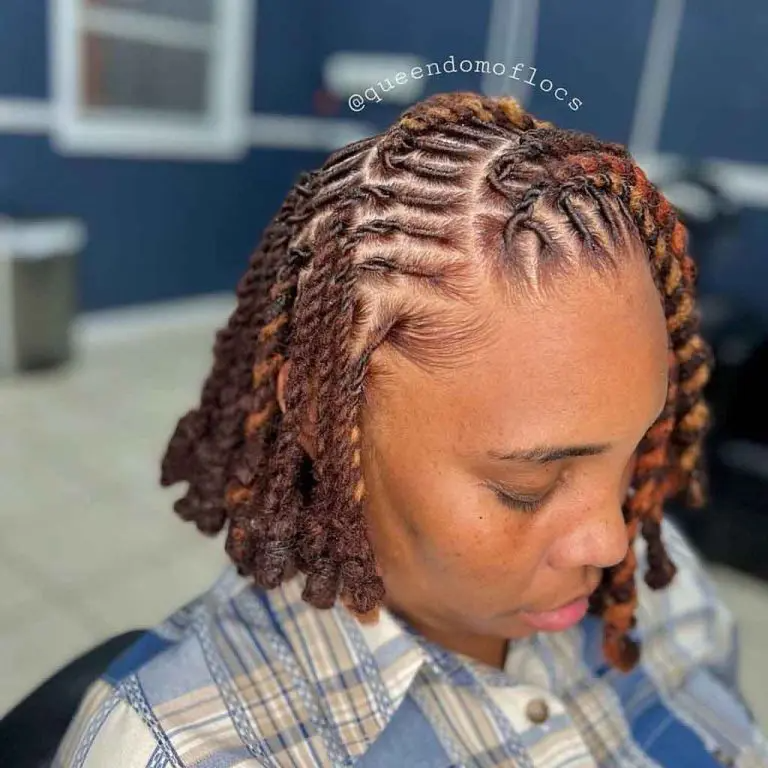 Golden Copper Barrel Locs