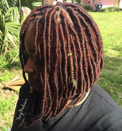 Elegant Coral Twist Locs