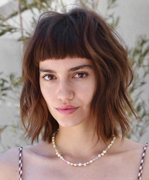 Sun-Kissed Effortless Shag Lob